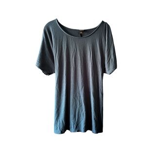 5/$25 Worthington Plus Size Dark Blue Ribbed Scoop-neck Top